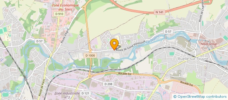 localisation de l'entreprise MONSIEUR ANDRE GAILLARD  RUELLE-SUR-TOUVRE