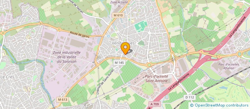 localisation de l'entreprise MONSIEUR ANDRE GALIBEU à VENDARGUES