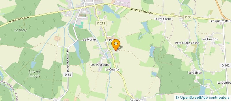 localisation de l'entreprise MONSIEUR ANDRE GALLAND  VILLEGAUDIN