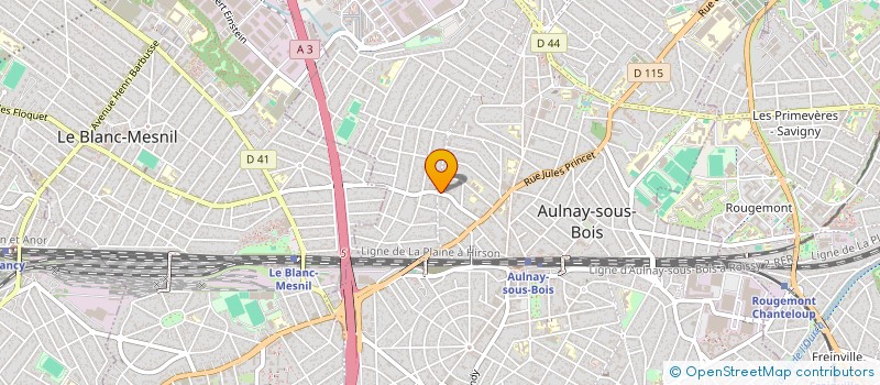 localisation de l'entreprise MONSIEUR ANDRE GANDON à AULNAY-SOUS-BOIS