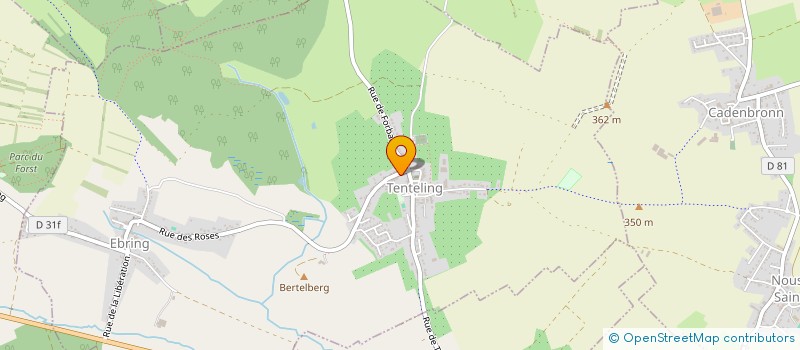 localisation de l'entreprise MONSIEUR ANDRE GANGLOFF  TENTELING