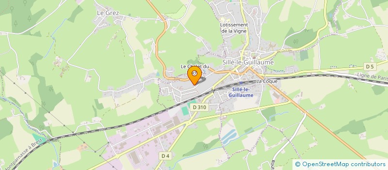 localisation de l'entreprise MONSIEUR ANDRE GANGNEUX  SILLE-LE-GUILLAUME