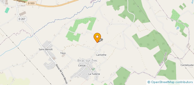 localisation de l'entreprise MONSIEUR ANDRE GARAULT  BIRAC-SUR-TREC