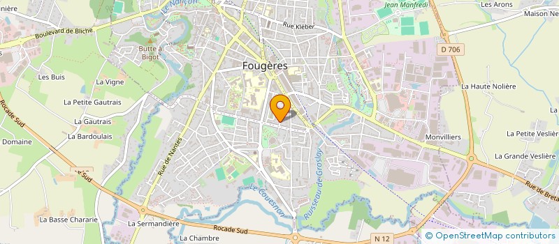 localisation de l'entreprise MONSIEUR ANDRE GARLAN  FOUGERES