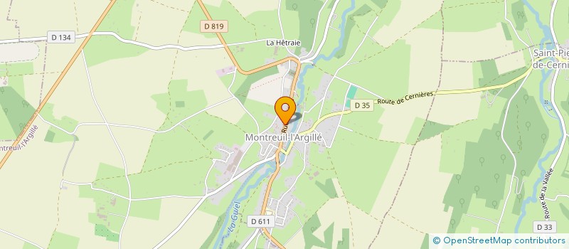 localisation de l'entreprise MONSIEUR ANDRE GARNIER à SAINT-PIERRE-DE-CERNIERES