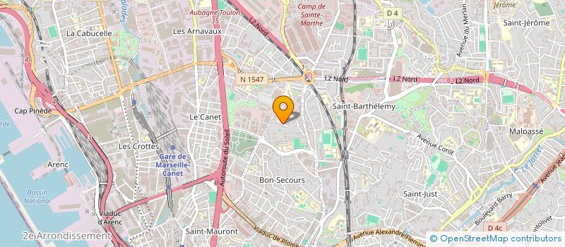 localisation de l'entreprise MONSIEUR ANDRE GARNIER à MARSEILLE 14