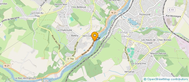 localisation de l'entreprise MONSIEUR ANDRE GAUDILLERE à ISLE