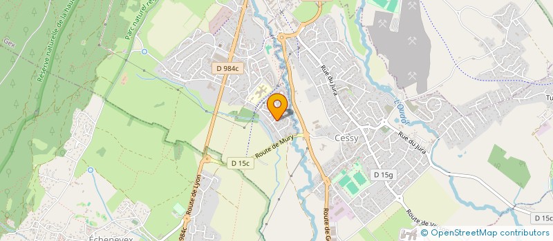 localisation de l'entreprise MONSIEUR ANDRE GAUDILLIER  GEX