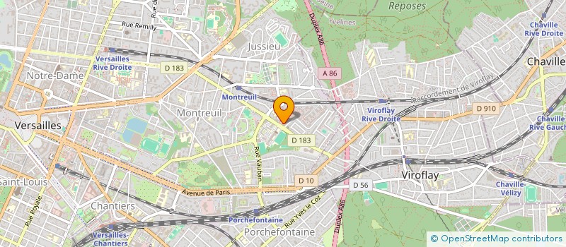 localisation de l'entreprise MONSIEUR ANDRE GAUTHIER à VERSAILLES