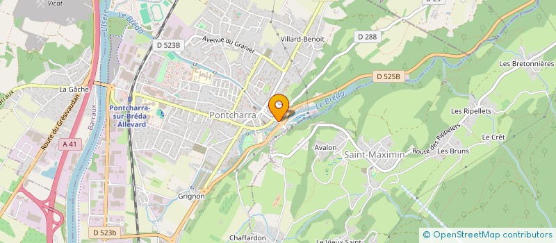 localisation de l'entreprise MONSIEUR ANDRE GAUTIER  PONTCHARRA