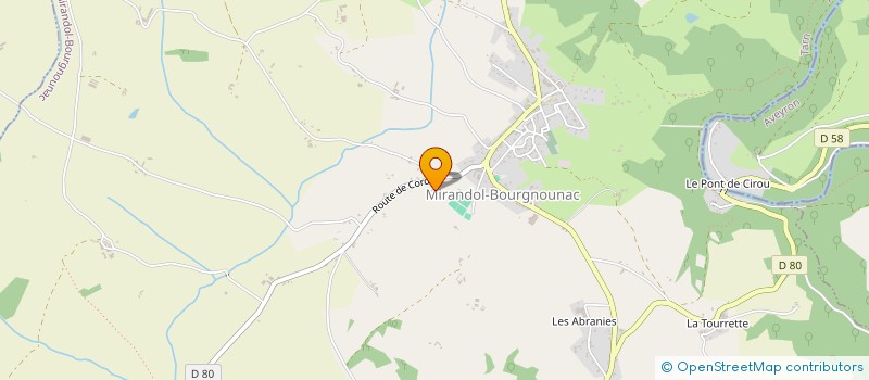 localisation de l'entreprise MONSIEUR ANDRE GAYRARD  JOUQUEVIEL