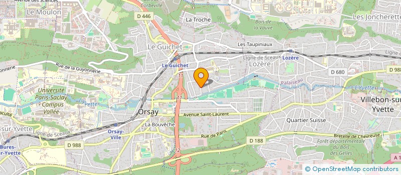 localisation de l'entreprise MONSIEUR ANDRE GEAY  SACLAY