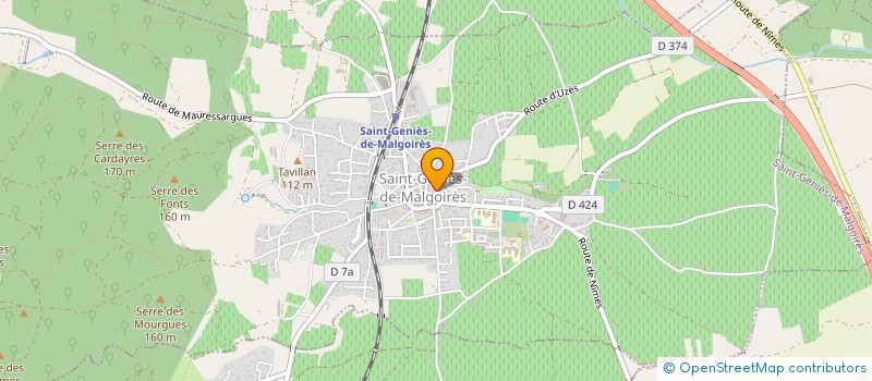 localisation de l'entreprise MONSIEUR ANDRE GEBELIN à SAINT-GENIES-DE-MALGOIRES