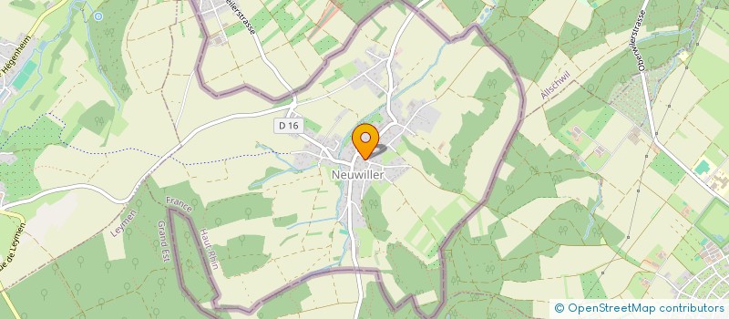 localisation de l'entreprise MONSIEUR ANDRE GEIGER  NEUWILLER