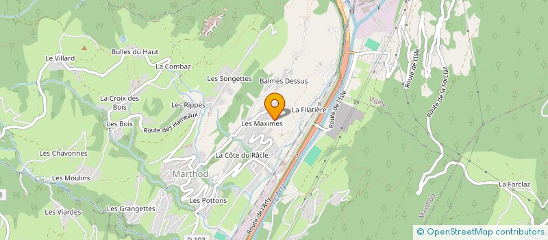 localisation de l'entreprise MONSIEUR ANDRE GENET à MARTHOD