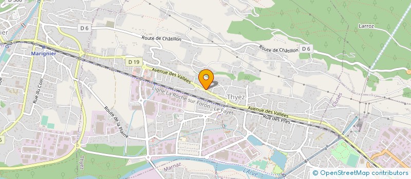 localisation de l'entreprise MONSIEUR ANDRE GENIN  THYEZ