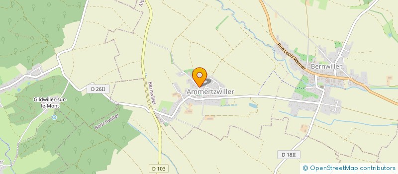 localisation de l'entreprise MONSIEUR ANDRE GENSBITTEL  BERNWILLER