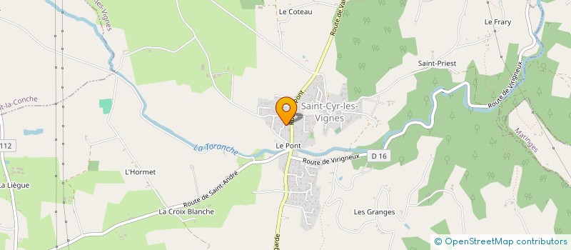 localisation de l'entreprise MONSIEUR ANDRE GEOFFRE à SAINT-CYR-LES-VIGNES