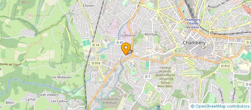 localisation de l'entreprise MONSIEUR ANDRE GEOFFROY à CHAMBERY