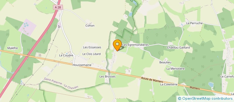 localisation de l'entreprise MONSIEUR ANDRE GERARD à VILLENEUVE-EN-PERSEIGNE