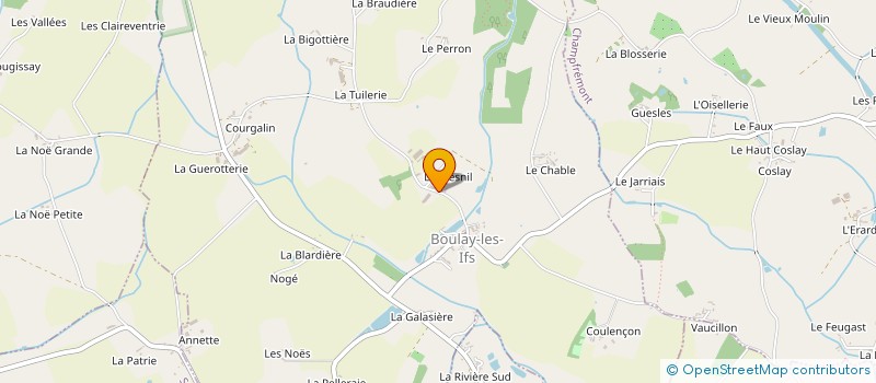 localisation de l'entreprise MONSIEUR ANDRE GERARD à BOULAY-LES-IFS