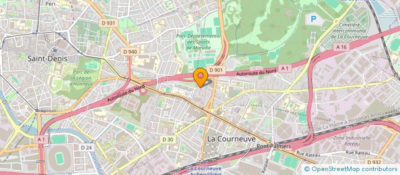 localisation de l'entreprise MONSIEUR ANDRE-GERARD MAYALI à LA COURNEUVE
