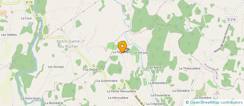 localisation de l'entreprise MONSIEUR ANDRE GERVAISE à STE HONORINE LA GUILLAUME