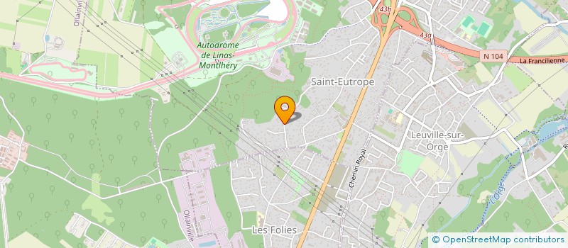 localisation de l'entreprise MONSIEUR ANDRE GESLIN  LINAS