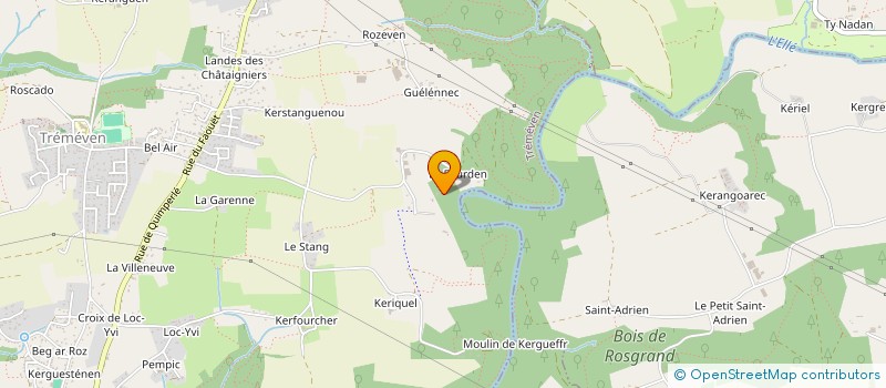 localisation de l'entreprise MONSIEUR ANDRE GICQUEL  TREMEVEN