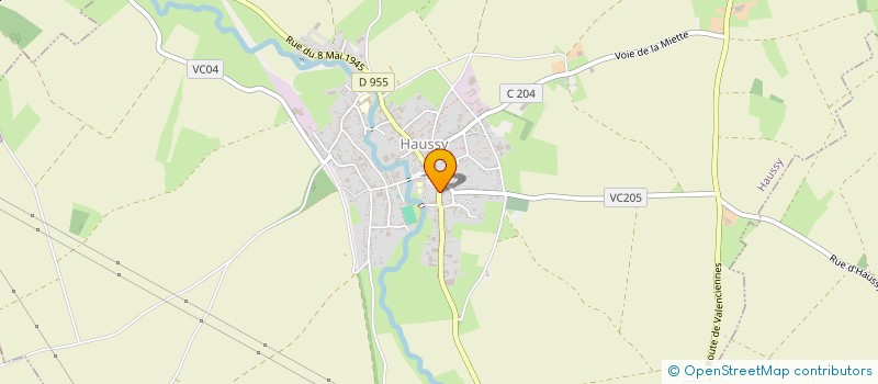 localisation de l'entreprise MONSIEUR ANDRE GILLERON  HAUSSY