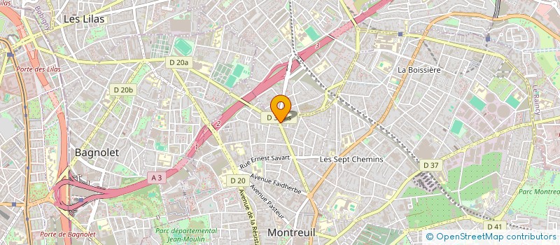 localisation de l'entreprise MONSIEUR ANDRE GILLES  MONTREUIL