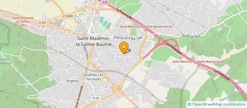 localisation de l'entreprise MONSIEUR ANDRE GIORDANO à SAINT-MAXIMIN-LA-SAINTE-BAUME