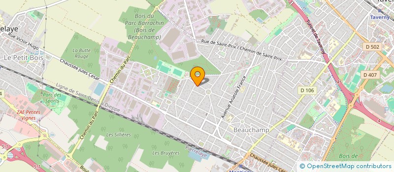 localisation de l'entreprise MONSIEUR ANDRE GIRARD  BEAUCHAMP