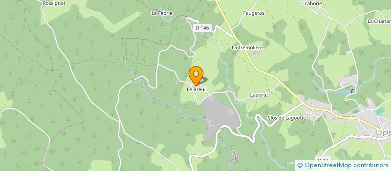 localisation de l'entreprise MONSIEUR ANDRE GIRAUDIE  LAPLEAU