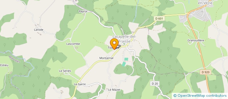 localisation de l'entreprise MONSIEUR ANDRE GLADINES à LACAPELLE-DEL-FRAISSE