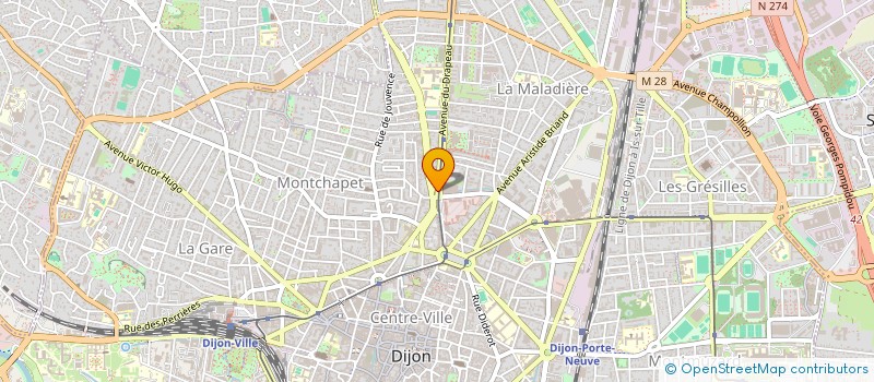 localisation de l'entreprise MONSIEUR ANDRE GLANGETAS à DIJON