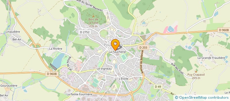 localisation de l'entreprise MONSIEUR ANDRE GODARD  POUZAUGES