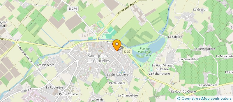 localisation de l'entreprise MONSIEUR ANDRE GODET  SAINT-JULIEN-DE-CONCELLES