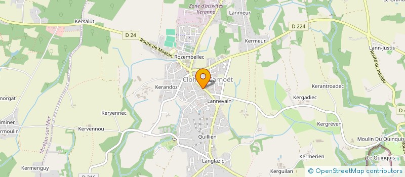 localisation de l'entreprise MONSIEUR ANDRE GOESIN  CLOHARS-CARNOET