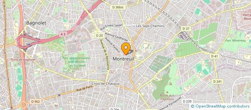 localisation de l'entreprise MONSIEUR ANDRE GONCALVES SILVA à MONTREUIL