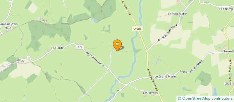 localisation de l'entreprise MONSIEUR ANDRE GONNEAU  MILLAY