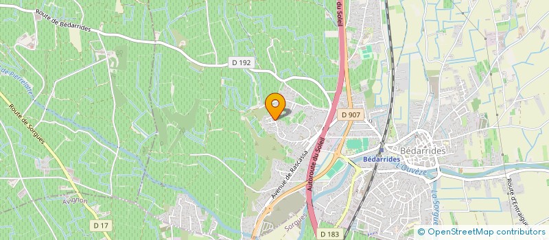 localisation de l'entreprise MONSIEUR ANDRE GONNET  BEDARRIDES