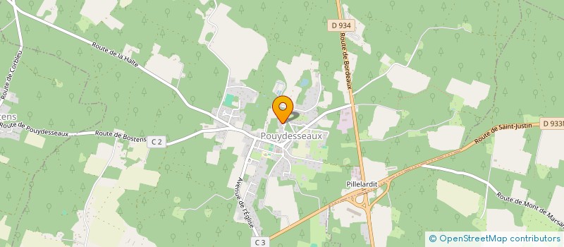 localisation de l'entreprise MONSIEUR ANDRE GONZALES  POUYDESSEAUX