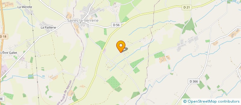 localisation de l'entreprise MONSIEUR ANDRE GORJU à SAIRES-LA-VERRERIE