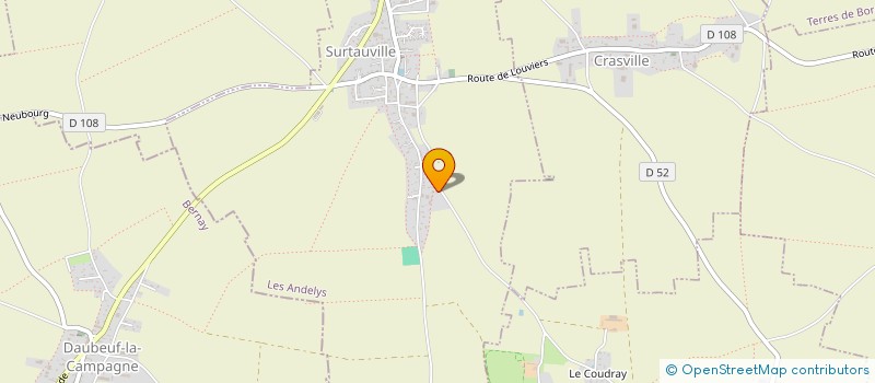 localisation de l'entreprise MONSIEUR ANDRE GOSSELIN  SURTAUVILLE