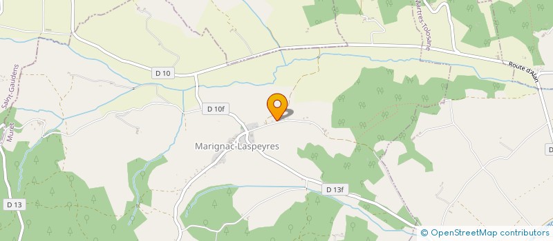 localisation de l'entreprise MONSIEUR ANDRE GOUAZE  MARIGNAC-LASPEYRES