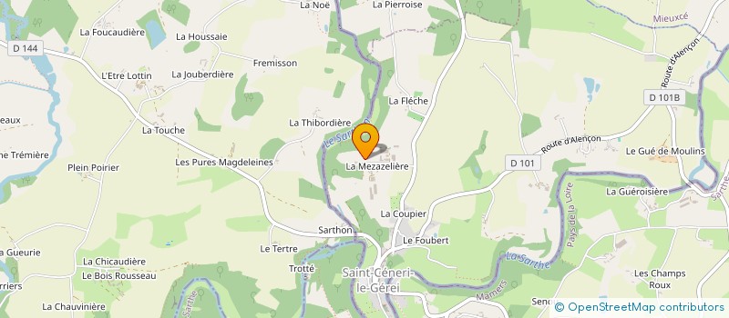 localisation de l'entreprise MONSIEUR ANDRE GOUIN à SAINT-CENERI-LE-GEREI