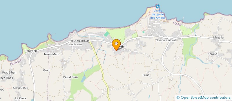 localisation de l'entreprise MONSIEUR ANDRE GOULVEN  CLEDER