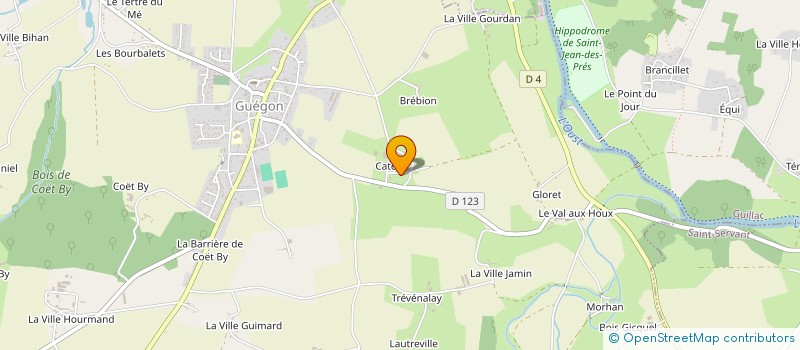 localisation de l'entreprise MONSIEUR ANDRE GOURMIL  GUEGON