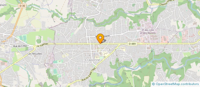 localisation de l'entreprise MONSIEUR ANDRE GOUTAGNY  CRAPONNE